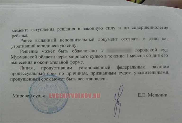 решение суда по делу об уменьшении размера алиментов висела воздухе